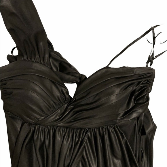 BCBG Generation Charcoal Draped Dress - M - Picture 3 of 6